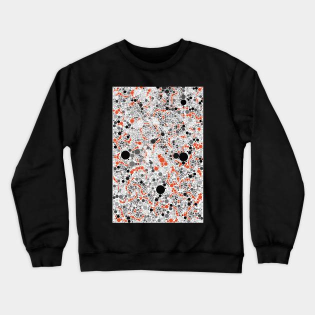 Volcano Dots Crewneck Sweatshirt by Beth Thompson Art